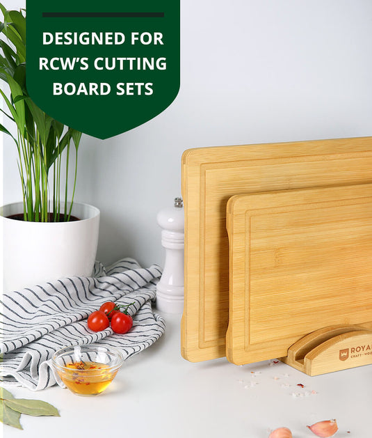 Cutting Board Organizer for 3 Boards by Royal Craft Wood