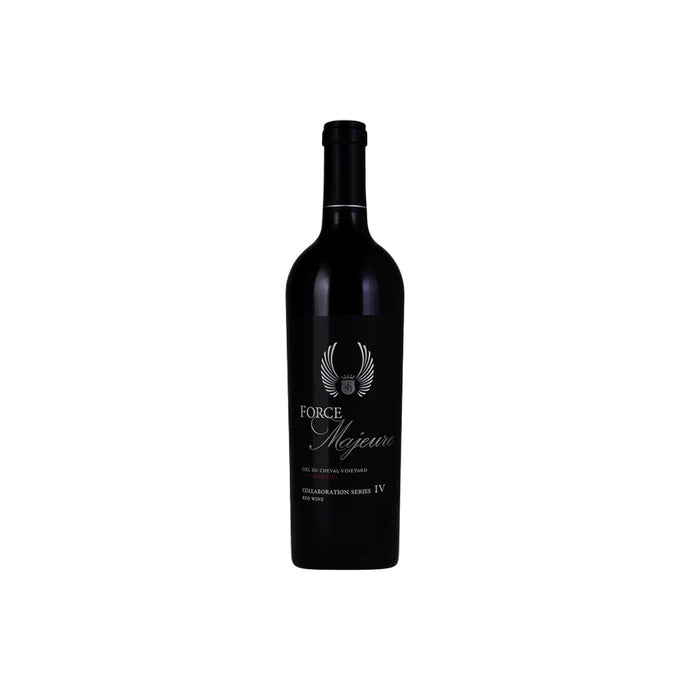 A bottle of 2012 Force Majeure Vineyards Collaboration Series IV Ciel du Cheval Vineyard Red