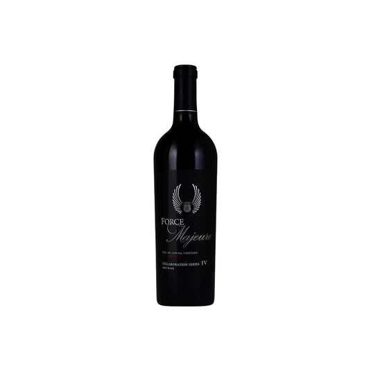 A bottle of 2012 Force Majeure Vineyards Collaboration Series IV Ciel du Cheval Vineyard Red