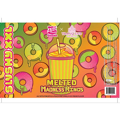 450 North Slushy XXL Melted Madness Rings Sour