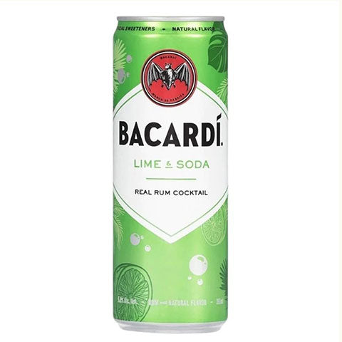 Bacardà Lime & Soda Rum Cocktail 4-PackBacardi Lime & Soda Rum Cocktail 4-Pack