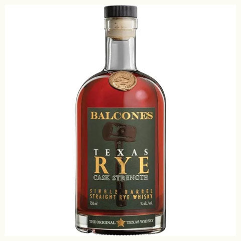 Balcones Texas Rye Cask Strength Single Barrel