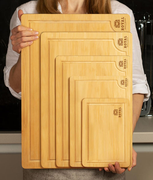 5 Piece Chopping Board Set by Royal Craft Wood