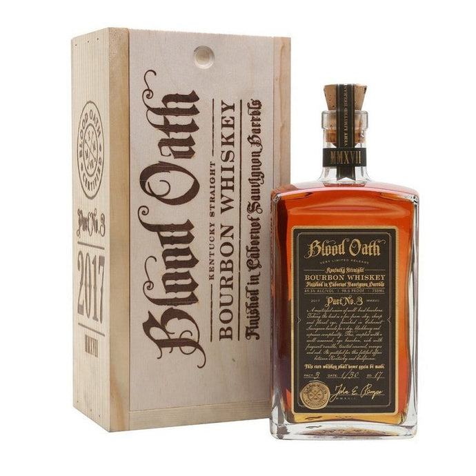 Blood Oath Pact No. 3 Cabernet Sauvignon Barrels Finish Kentucky Straight Bourbon Whiskey