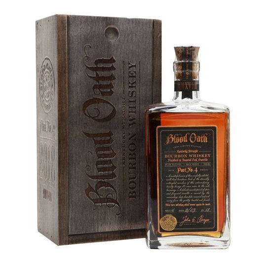 Blood Oath Pact No. 4 Toasted Oak Barrels Finish Kentucky Straight Bourbon Whiskey