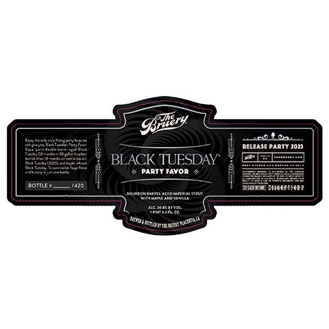 Bruery Black Tuesday Party Favor Imperial Stout