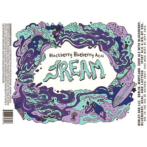 Burley Oak Blackberry Blueberry Acai JREAM Sour