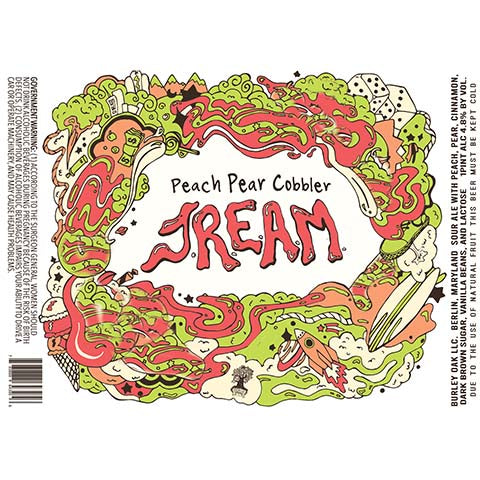 Burley Oak Peach Pear Cobbler JREAM Sour