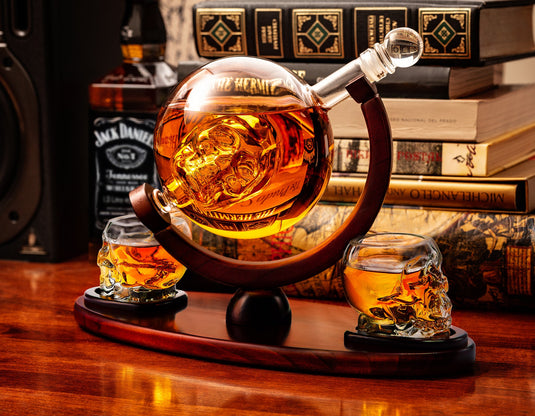 Skull Whiskey Decanter Set by Infused Barware
