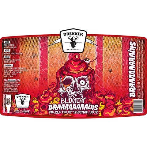 Drekker Bloody Braaaaaaaaains Double Fruit Smoothie Sour