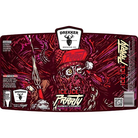 Drekker Cherry Ice Ice Prrrty Raspberry Strawberry Slush Style Sour