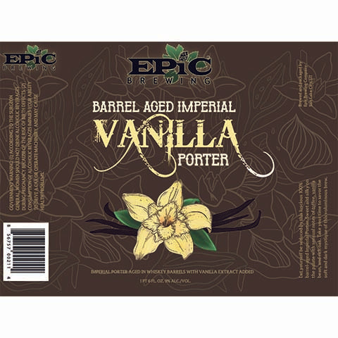 Epic Barrel Aged Imperial Vanilla Porter