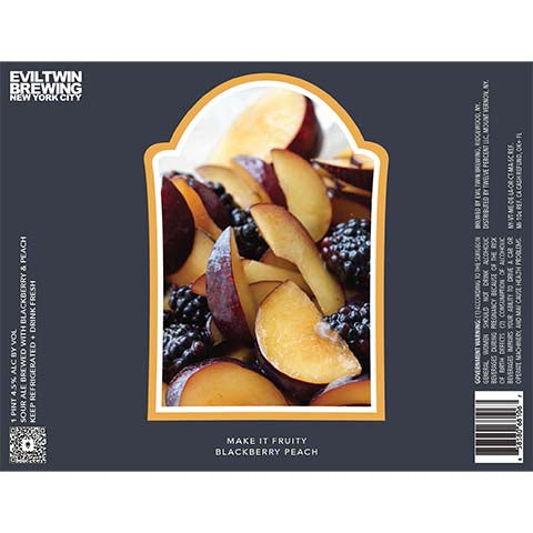 Evil Twin Make It Fruity Blackberry Peach Sour