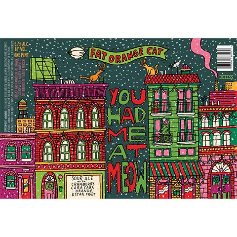 Fat Orange Cat You Had Me At Meow Sour (Cranberry, Cara Cara Orange, & Star Fruit)