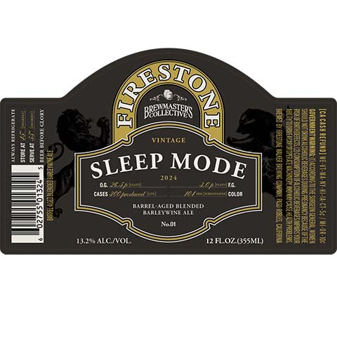 Firestone Sleep Mode Barleywine Ale