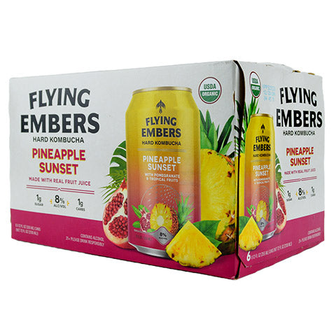 Flying Embers Pineapple Sunset Hard Kombucha Box