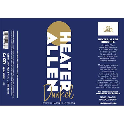 Heater Allen Dunkel Dark Lager