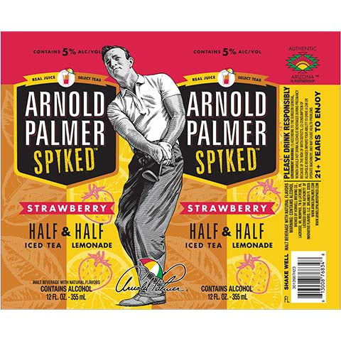 Hornell Arnold Palmer Spiked Strawberry Half & Half Lemonade