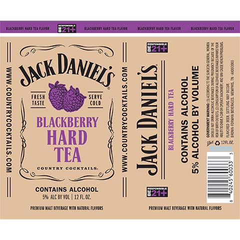 Jack Daniel's Blackberry Hard Tea – CraftShack - Buy craft beer