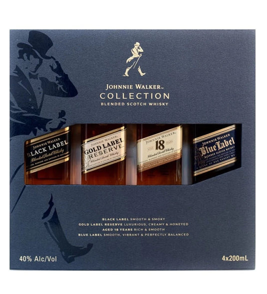 Johnnie Walker The Collection Blended Scotch Whisky Set 4-Pack
