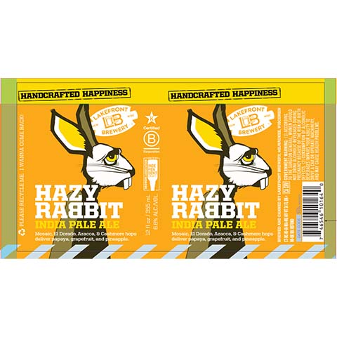 Lakefront Hazy Rabbit IPA