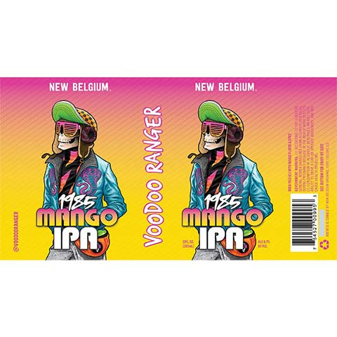 Madrid マドリッド ミジェット スワン・クルーザー New Belgium Voodoo Ranger 1985 Mango IPA – CraftShack - Buy craft