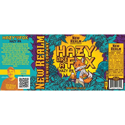 New Realm Hazy Like A Fox Hazy IPA