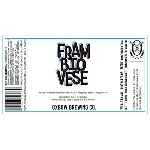 Oxbow Frambiovese Sour