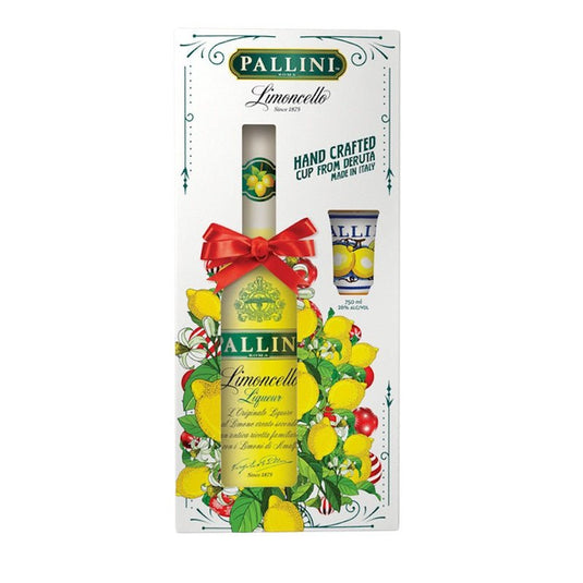 Pallini Limoncello Liqueur w/ Handcrafted Cup