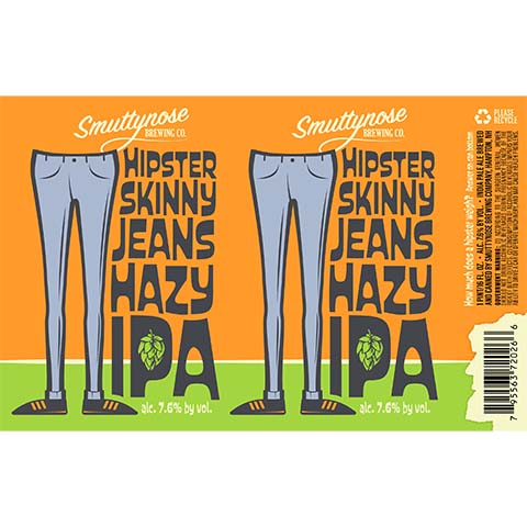 Smuttynose Hipster Skinny Jeans Hazy IPA