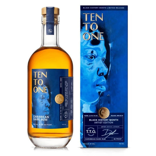 Ten To One 'Black History Month' Artist Edition Caribbean Dark Rum