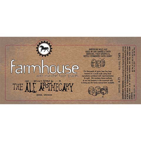 The Ale Apothecary Farmhouse with Marchel Foch Grapes