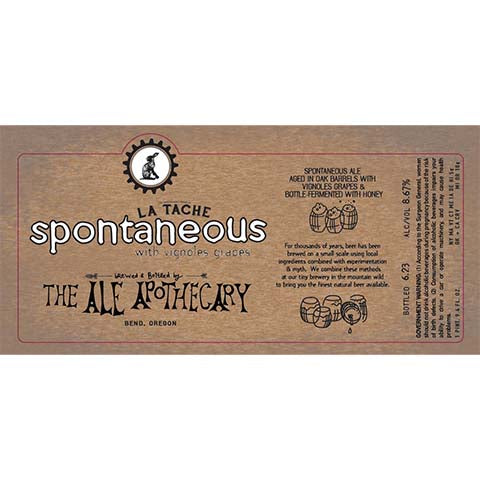 The Ale Apothecary Spontaneous La Tache with Vignoles