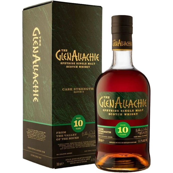 The GlenAllachie 10 Year Old Batch 8 Cask Strength Speyside Single Malt Scotch Whisky