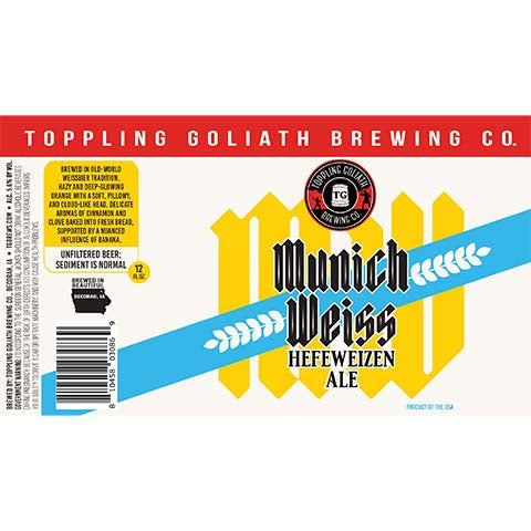 Toppling Goliath Munich Weiss Hefeweizen