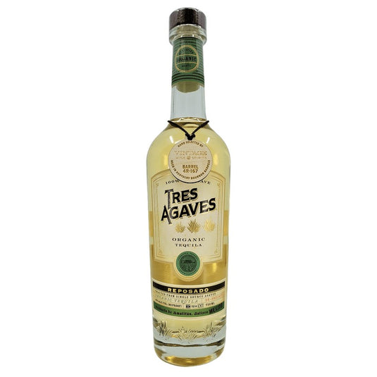 Tres Agaves VW&S Selected Single Barrel Reposado Organic Tequila