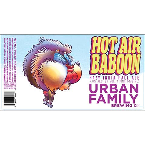 Urban Family Hot Air Baboon Hazy IPA