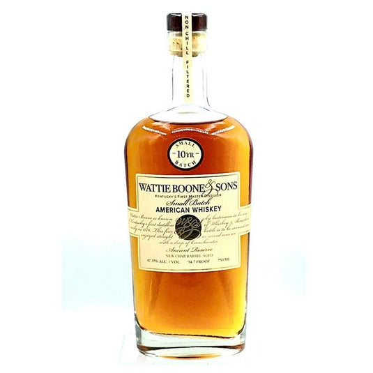 Wattie Boone & Sons 10 Year Old Small Batch American Whiskey