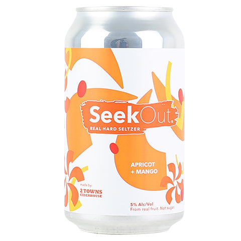 2 Towns SeekOut - Apricot + Mango Seltzer