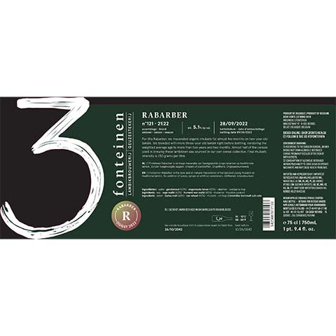3 Fonteinen Rabarber