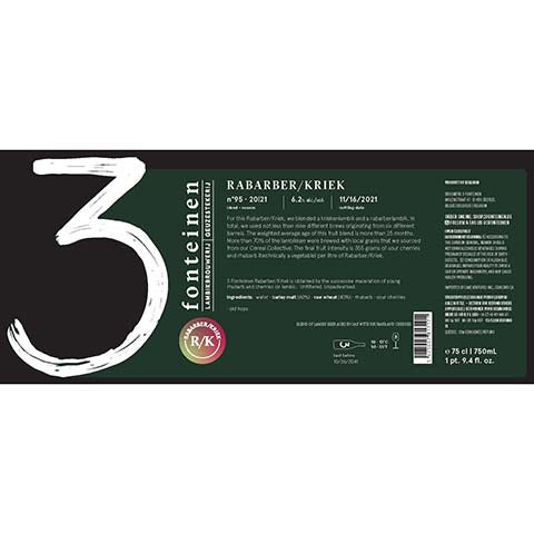3 Fonteinen Rabarber/Kriek