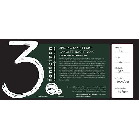 3 Fonteinen Svhl Langste Nacht Krieken 2019