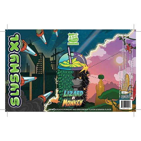 450 North Lizard Vs Monkey Slushy XL Sour