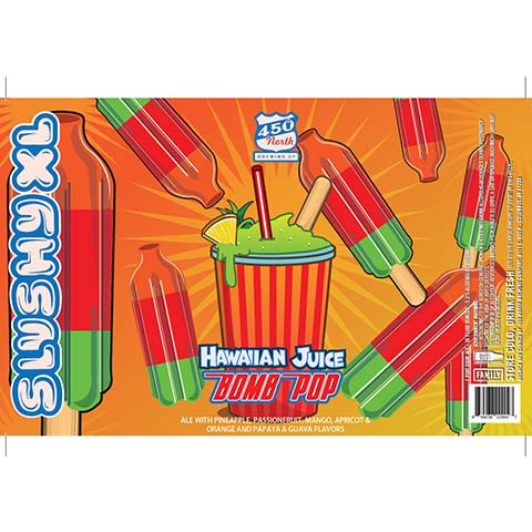 450 North SLUSHY XL Bomb Pop - Hawaiian Juice Sour – CraftShack 450 North SLUSHY XL Bomb Pop - Hawaiian Juice Sour – CraftShack