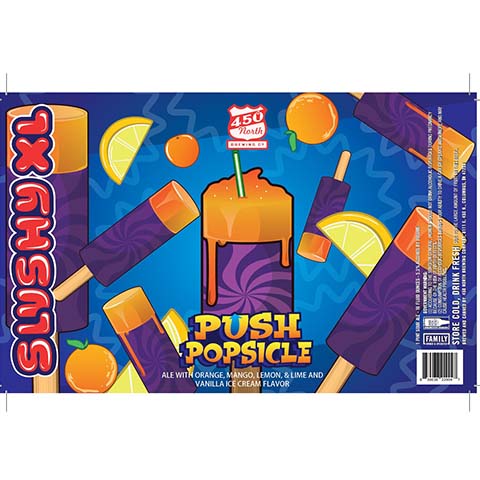 450 North SLUSHY XL Push Popsicle Sour