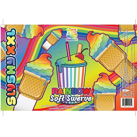 450 North SLUSHY XXL Rainbow Soft Swerve Sour