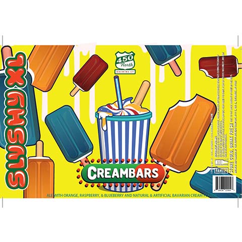 450 North Slushy XL Cream Bars Sour