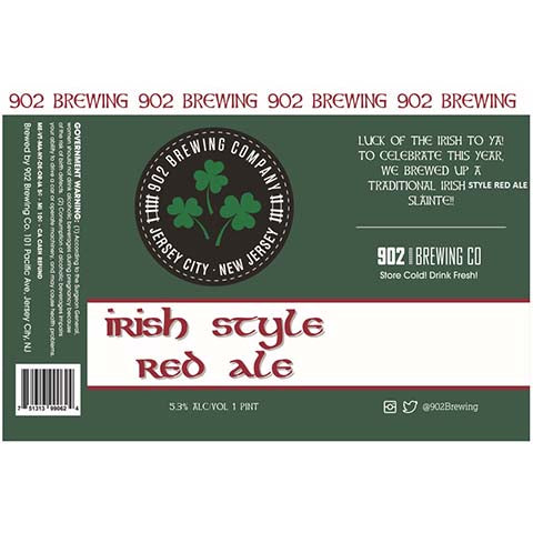 902 Brewing Irish Red Ale