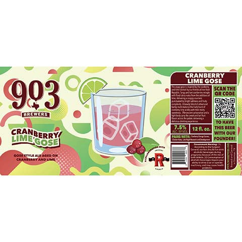 903 Brewers Cranberry Lime Gose Ale – CraftShack - Buy craft beer