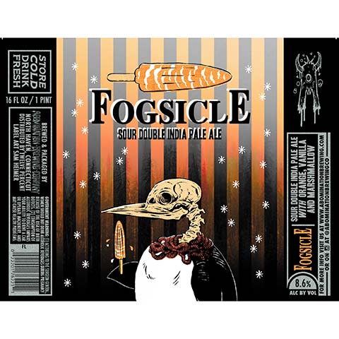 Abomination Fogsicle Sour DIPA (Orange, Vanilla, Marshmallow